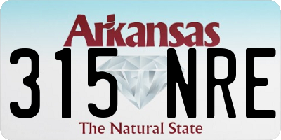 AR license plate 315NRE