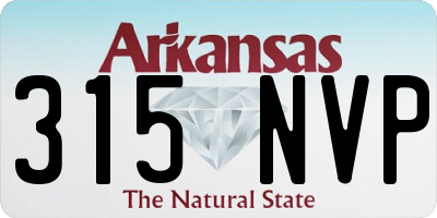 AR license plate 315NVP
