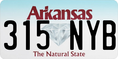 AR license plate 315NYB