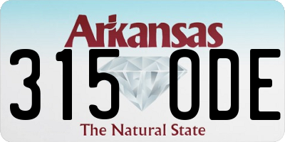 AR license plate 315ODE