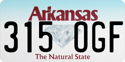 AR license plate 315OGF