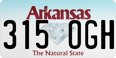 AR license plate 315OGH