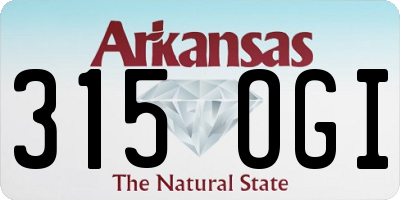 AR license plate 315OGI