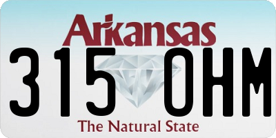 AR license plate 315OHM