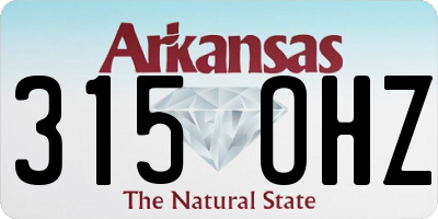 AR license plate 315OHZ