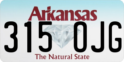 AR license plate 315OJG