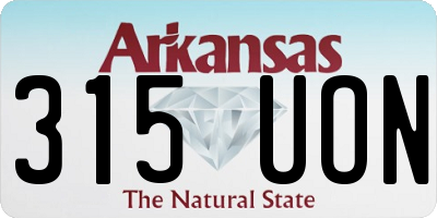 AR license plate 315UON
