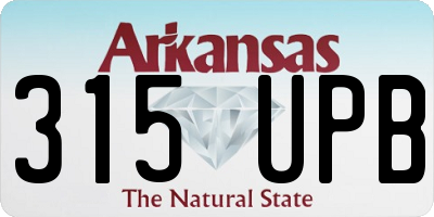 AR license plate 315UPB