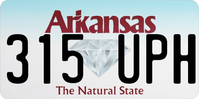 AR license plate 315UPH