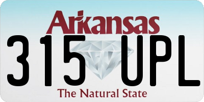 AR license plate 315UPL