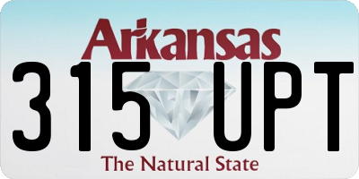 AR license plate 315UPT