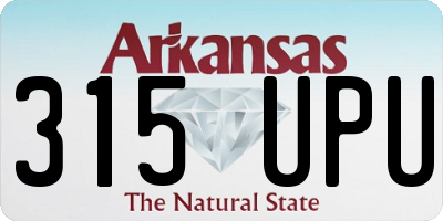 AR license plate 315UPU