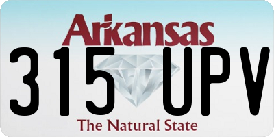 AR license plate 315UPV