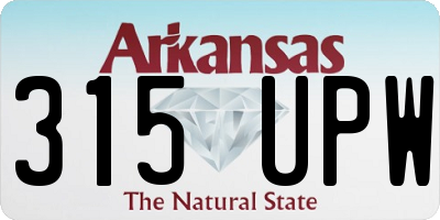 AR license plate 315UPW