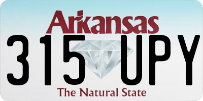 AR license plate 315UPY