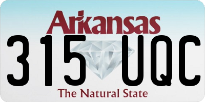 AR license plate 315UQC