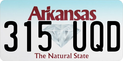 AR license plate 315UQD