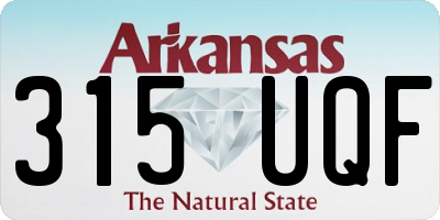 AR license plate 315UQF