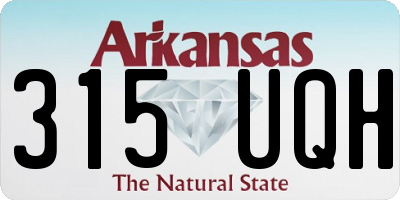 AR license plate 315UQH