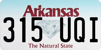 AR license plate 315UQI