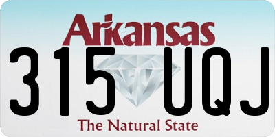 AR license plate 315UQJ