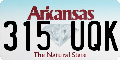AR license plate 315UQK