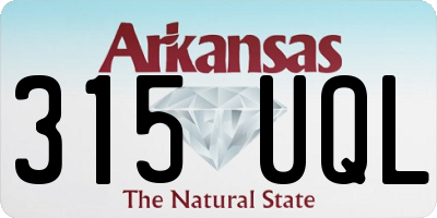 AR license plate 315UQL