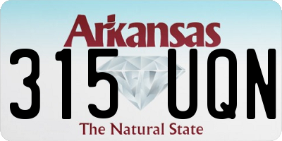 AR license plate 315UQN