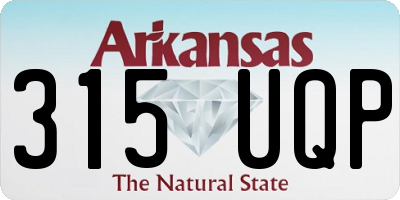 AR license plate 315UQP