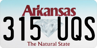 AR license plate 315UQS