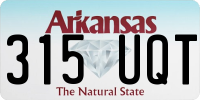 AR license plate 315UQT