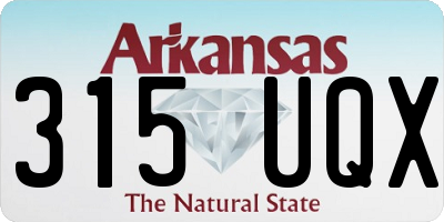 AR license plate 315UQX