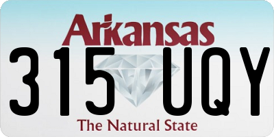 AR license plate 315UQY
