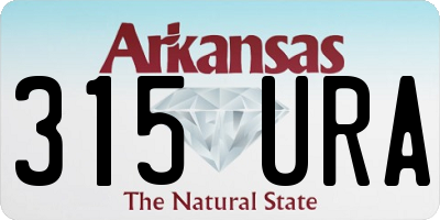 AR license plate 315URA