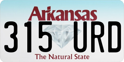 AR license plate 315URD