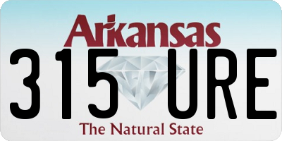 AR license plate 315URE