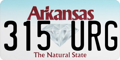 AR license plate 315URG