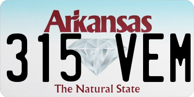 AR license plate 315VEM