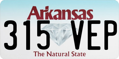 AR license plate 315VEP