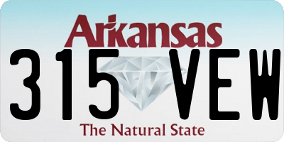 AR license plate 315VEW