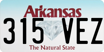 AR license plate 315VEZ