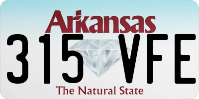 AR license plate 315VFE