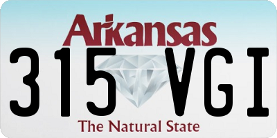 AR license plate 315VGI