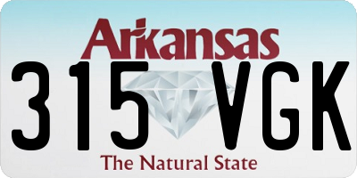 AR license plate 315VGK