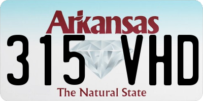 AR license plate 315VHD