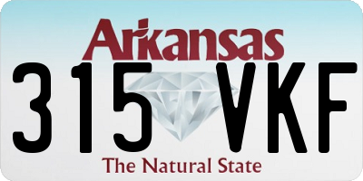 AR license plate 315VKF