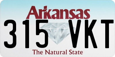 AR license plate 315VKT