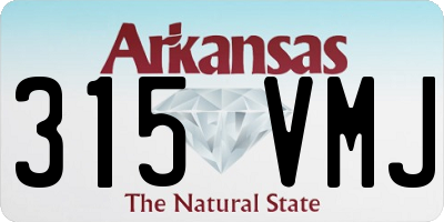 AR license plate 315VMJ