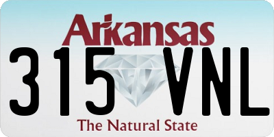 AR license plate 315VNL