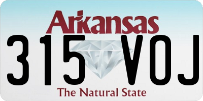 AR license plate 315VOJ